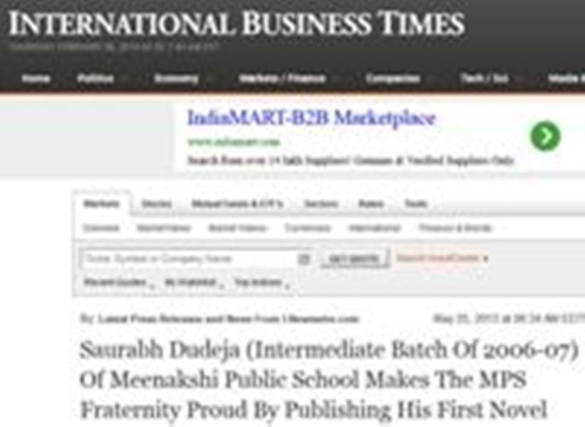 Saurabh Dudeja International Business Times